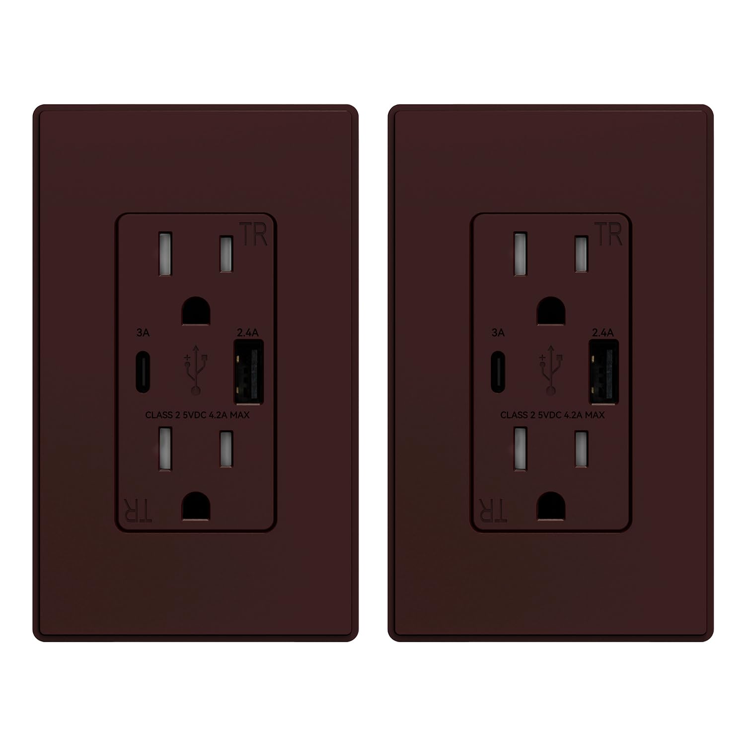USB Outlets with Wall Charger - 6 Pack -32 USB Outlets with Wall Charger - 6 Pack -32