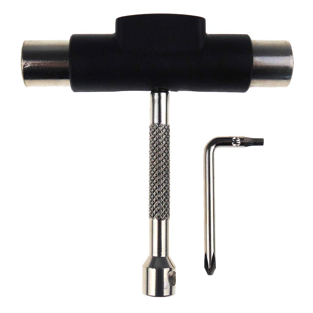 Herramienta de llave para monopatín, patines en T, destornillador integrado