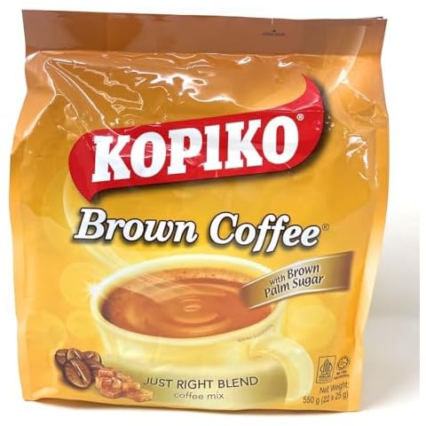 Kopiko Instant 3in1 Brown Coffee - 24 Packets/Bag ,1 Cover