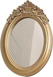 GISELA D Espejo de maquillaje dorado tallado ...