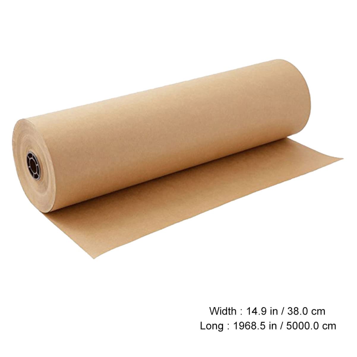 Rollo de Papel Kraft Khaki 1 Rollo para Embalaje y Manualidades DIY