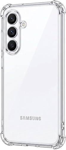 TISKO Clear Phone Case Compatible with Samsung Galaxy S26 | Camera Lens Full Protection | Non-Yellowing Shockproof Bumper Cover | Crystal Clear Back Design | Lightweight Protective Cover