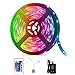 Sunnest Ruban LED 5m 3528 RGB Etanche IP65 Multicolore 300 LED Télécommande Infrarouge 24 Touches/Adapteur/Alimentation 2A 12V