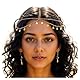 Ouligay Göttin Kopfkette Gold Damen Wahrsagerin Kopfschmuck Gold Pailletten Boho Quaste Haarkette Kopf Ketten Schmuck, Hochzeit Braut Festival Kostüm Haarschmuck für Frauen und Mädchen