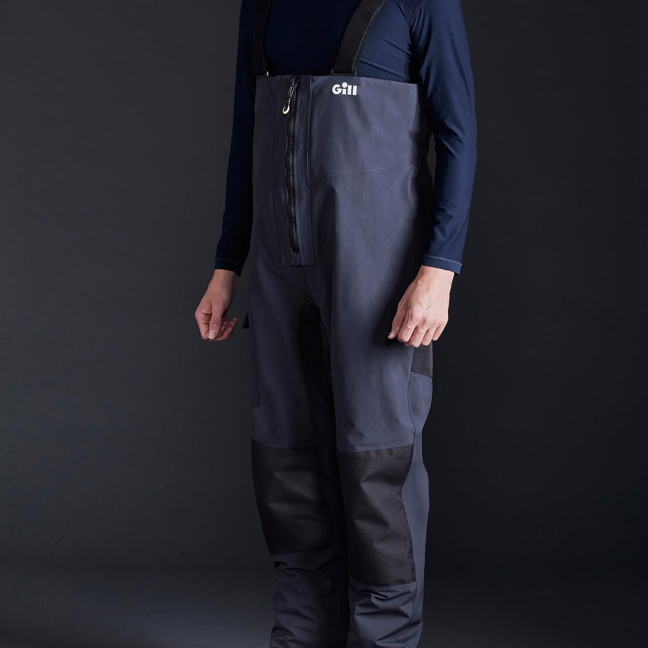 GILL OS3 Mens Coastal Sailing Bib/ Trousers - Waterproof & Stain Repellent (Graphite, 3XL)