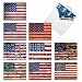 M2013 Flag Day: 10 Assorted Blank All-Occasion Notecards Feature a Stars and Stripes Motif, w/White Envelopes - Fold Over Cards