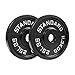 Steel Olympic Plates 175LB Set - 2 inch Olympic Hammertone Coated 2x 2.5lb, 5lb, 10lb, 25lb, & 45lb for Weight Lifting Training
