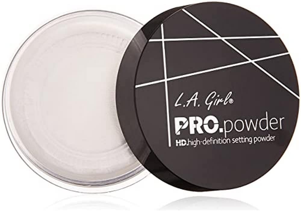 L.A. Girl HD Pro Setting Powder – Translucent | Lightweight Loose Powder for All Skin Tones | Sets Makeup & Controls Shine | Smooth, Crease-Free Matte Finish | No Flashback | 5g