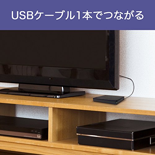 Disque dur 1TB USB 3.0 I-O DATA : Sauvegarde rapide et compacte pour TV
