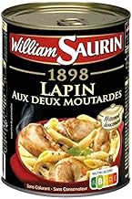 William Saurin Rabbit Two Mustards Cooked in La Duonnaise 1/2 400 g – Pack of 3