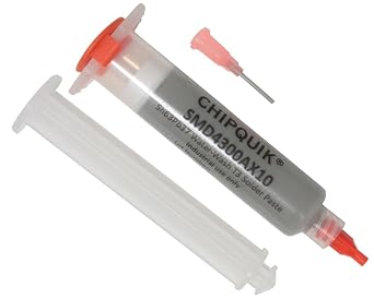 Solder Paste SMD4300AX10 no Clean 63Sn/37Pb in 10cc Syringe 35g Water Washable