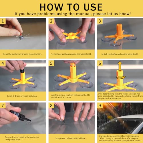 LOCBONDSO Windshield Repair Kit