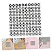 VILLCASE 2500pcs Self-Adhesive Number Stickers Round Labels for Organizing Storage Boxes Office and School Supplies Coated Paper Decals