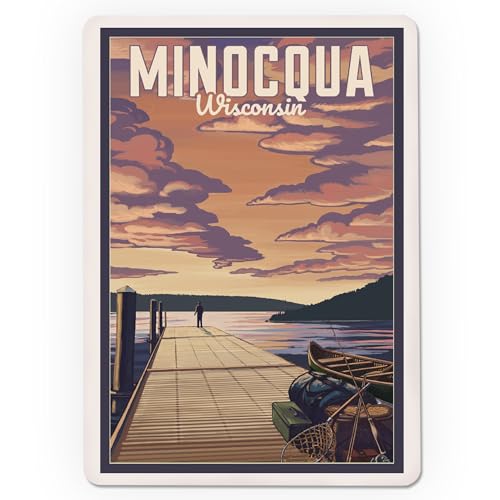 Baraja Póker Minocqua Wisconsin 52 Cartas Tamaño Póker miniatura 3
