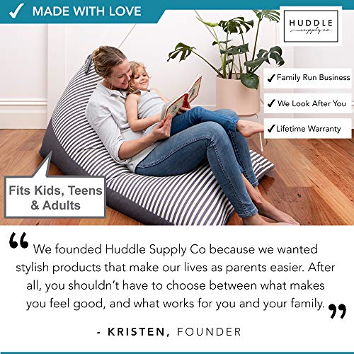 Huddle Designer Stuffed Animal Bean Bag Storage Washable Xl Cover -The Original Bean Bag For Stuffed Animals Storage Premium Stuffed Animal Storage Bean Bag For Kids | Strong Zipper, Thick Canvas #TOP4