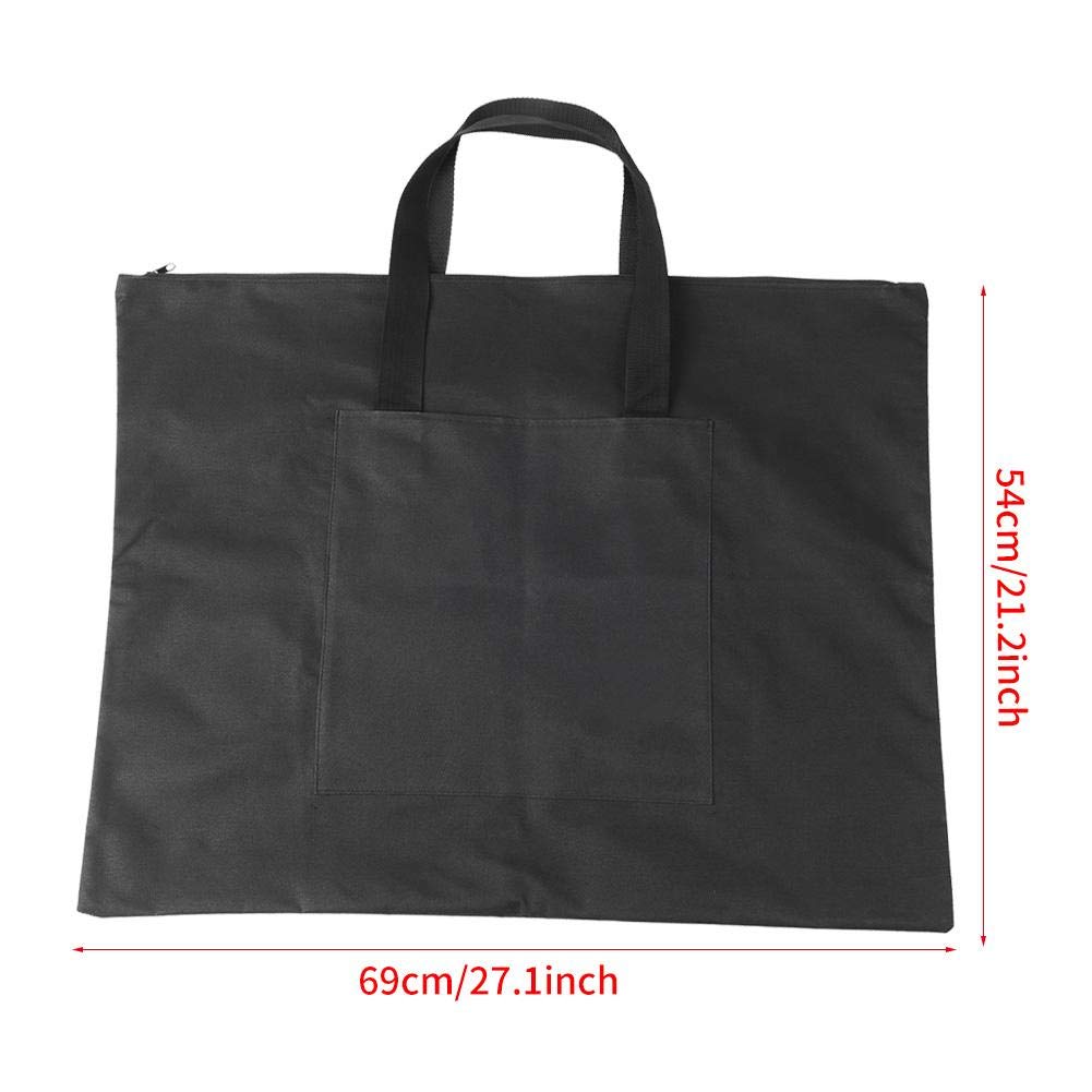 Hztyyier 21,3 x 26,4 pollici Canvas Art Schizzo Tavolo da disegno Borsa per il trasporto di file per artisti Articoli da viaggio per schizzi all'apertoBorsa portaoggetti per pittura A2 Painting Tools
