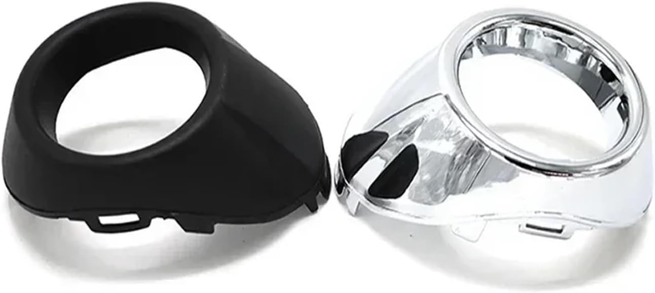 Compatible With Focus 2012 2013 2014 Replacement Front Fog Light Grille Cover Trim Fogs Lamp Frame Decoration Ring(1PCS silvery right)