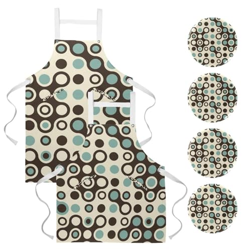 Tablier de serveuse à pois chic pour sublimer vos moments de pâtisserie
