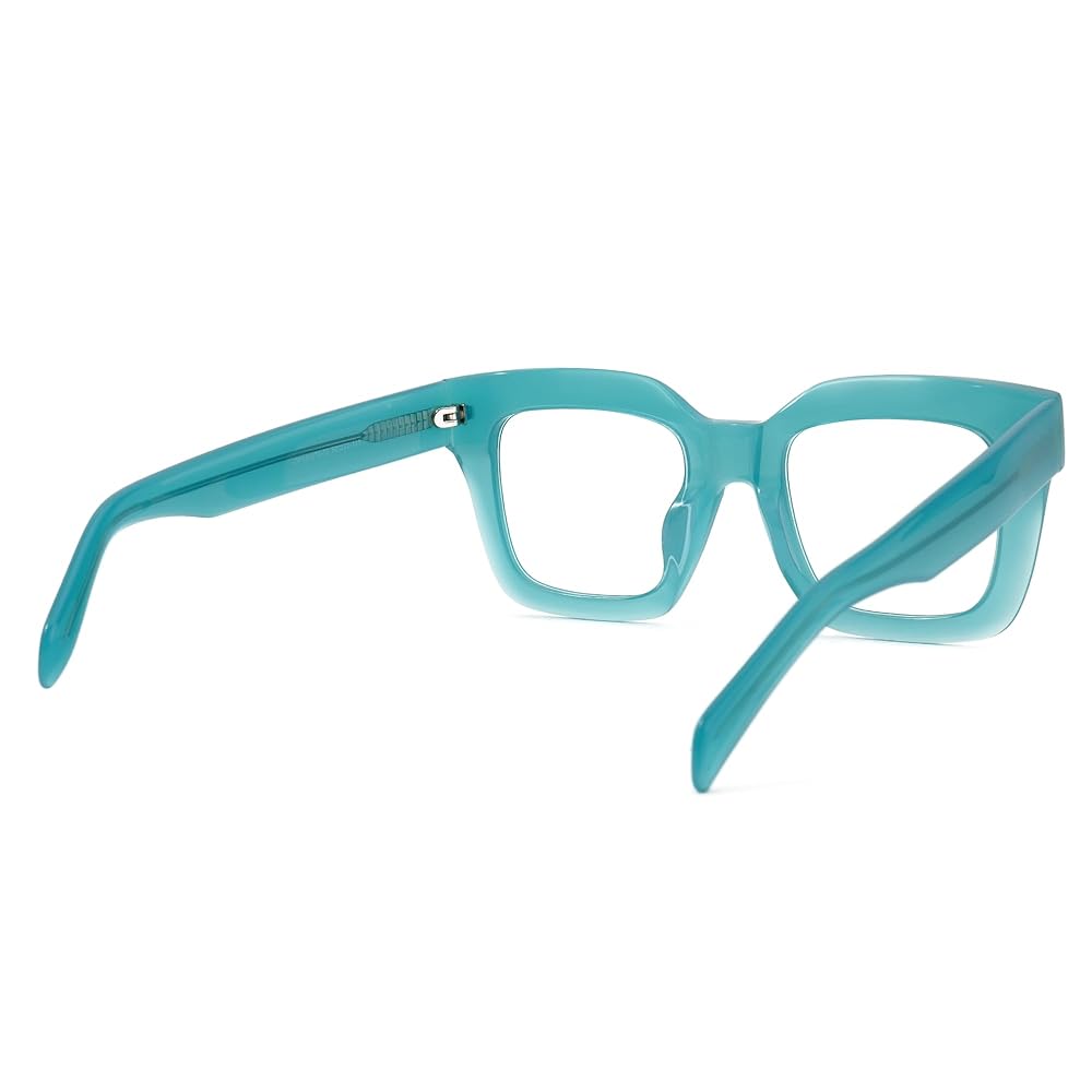 Y 新品未使用　 Sloane Square OPEN VEG Amazon.com: Zeelool Oversized Thick Square Blue Light