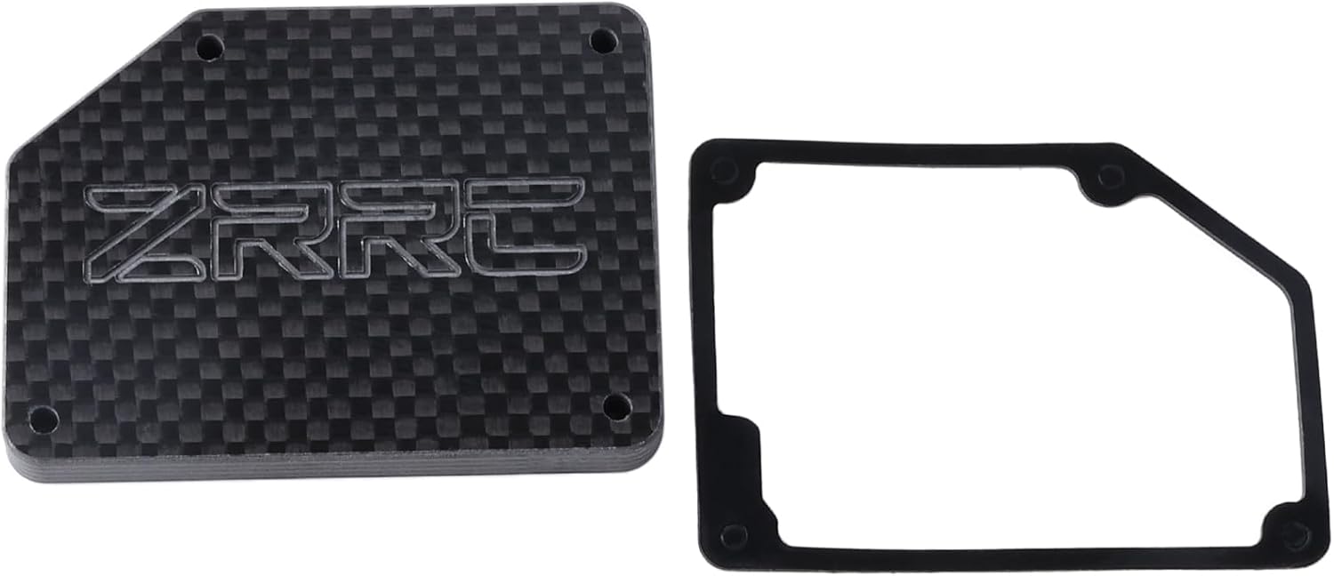 Carbon Fiber RC Receiver Box Lid Cover with Seal for Arrma 6S 1/8 Typhon Kraton Notorious Outcast Talion & 1/7 Mojave Fireteam Big Rock, for ARA320604 RC Radio Box Parts Replacement Upgrade