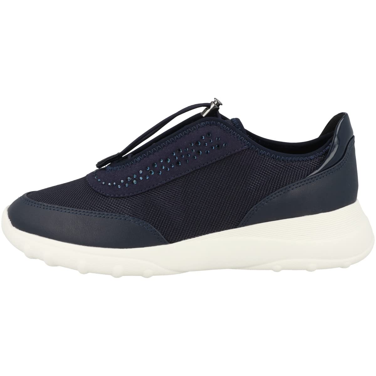 Geox Women's D Alleniee Trainers, Dk Jeans Navy, 4 UK