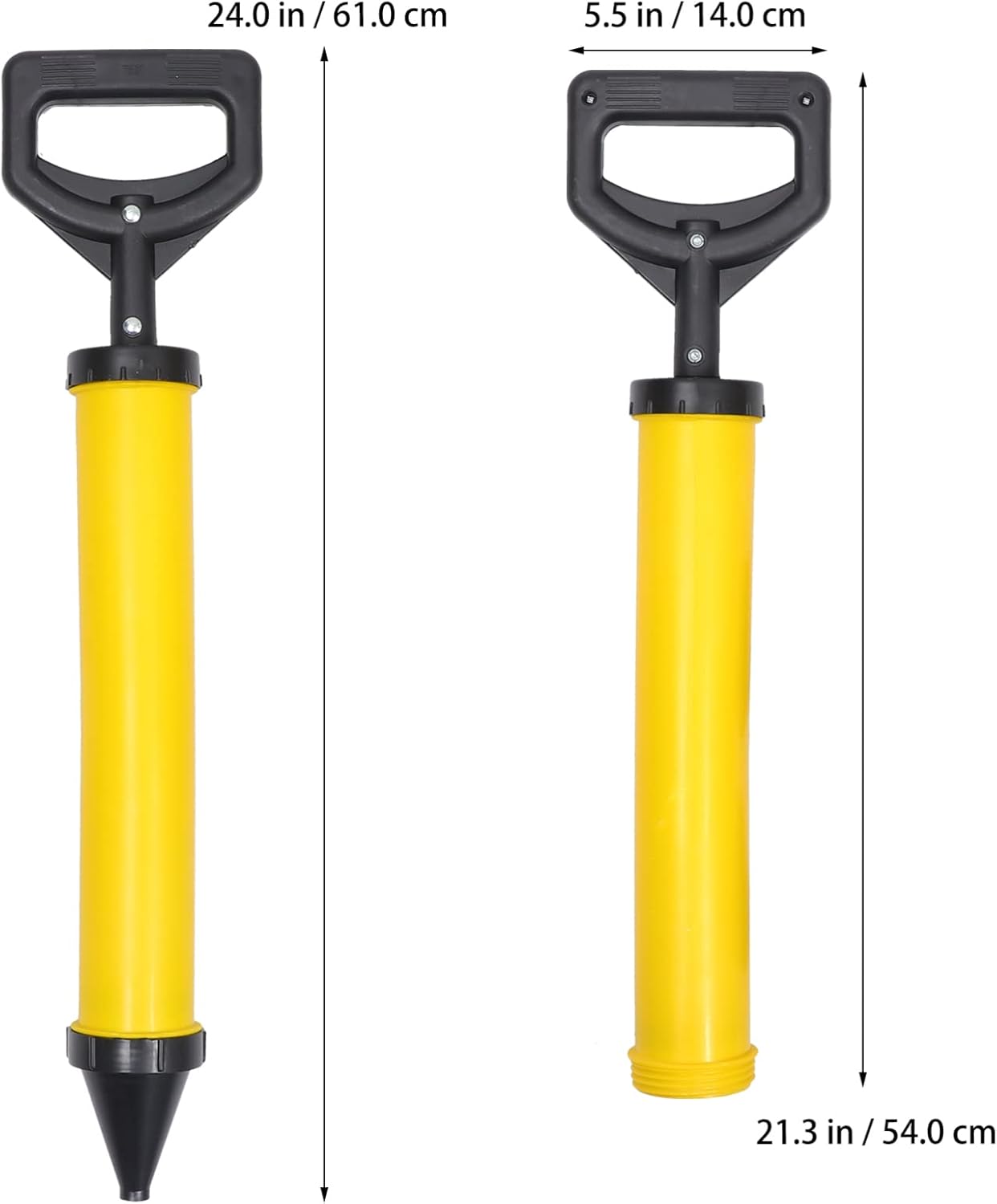 Caulking Tool 54cm Handheld Grout Pump Grouting Sprayer Applicator Grout Filling Tools with 4 Nozzles for Grouting Stone and Concrete Cement Lime