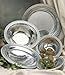 Wilton Armetale Flutes and Pearls Medium Oval Serving Bowl, 2-Quart, Silver, 10