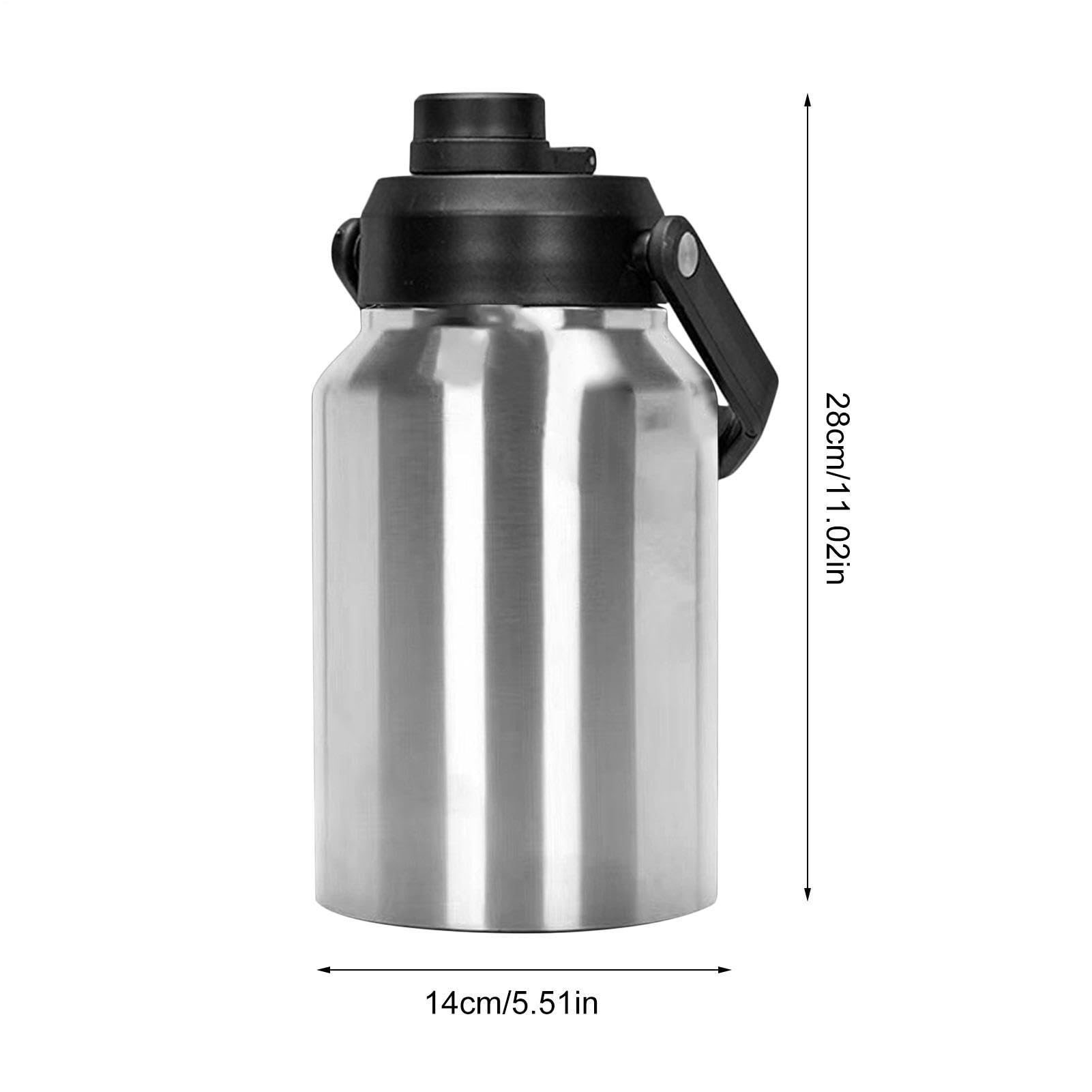 Générique Caraffa termica | Bottiglia d'acqua in acciaio ad ampia apertura | Caraffa fredda con isolamento a doppio piano ad ampia apertura per bevande fredde, escursioni, feste, sport