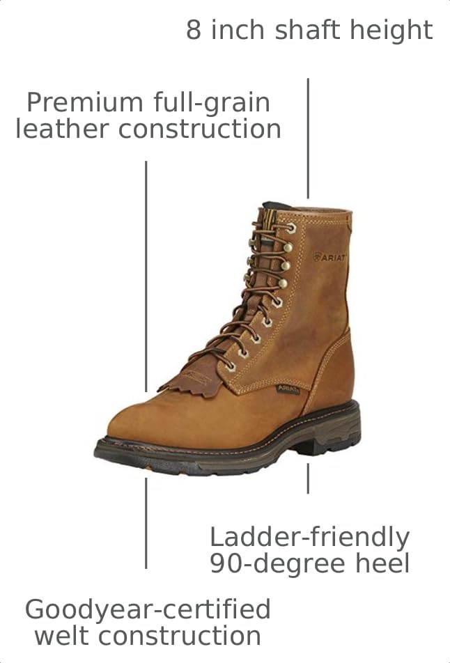 Image of Ariat Men's Workhog 8 Inch H2O Composite Toe Boot