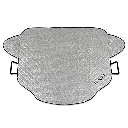 Hillington Reversible Car Windscreen Cover for Winter - Premium Frost Car Cover with Wing Mirror Covers - Car Window Cover, Ice Car Screen Cover for Ice and Snow, Windscreen Protector