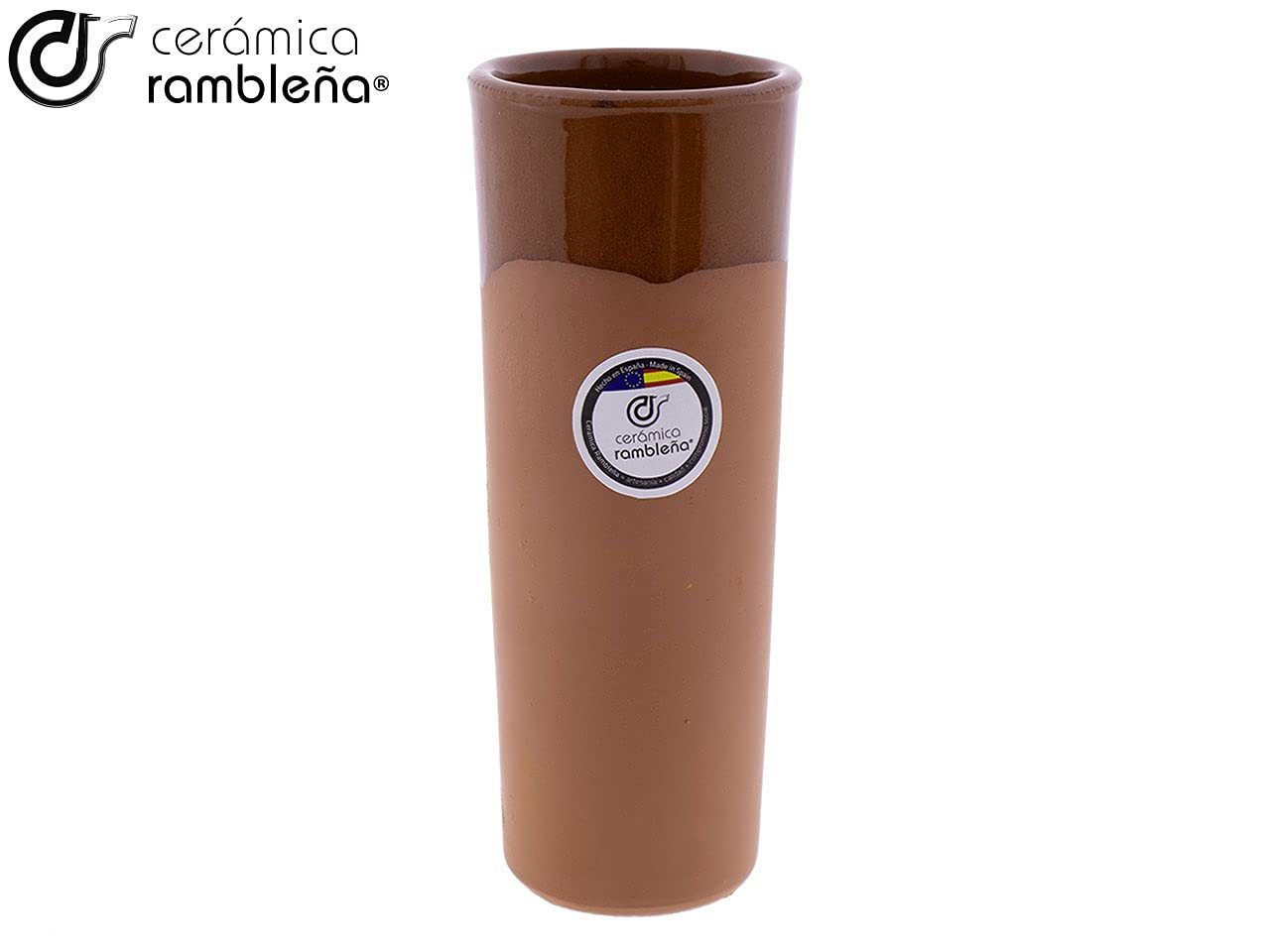 CERÁMICA RAMBLEÑA | Bierkrug Set | Biergläser Set 4 Stück | Bierkrug und Schläuche Set | 1.5 Liter Krug Set | 4 Gläser 300ml