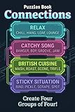 Connections Puzzles Book: A challenging game to generate four groups of four words that share something in common, Puzzles and Solutions.