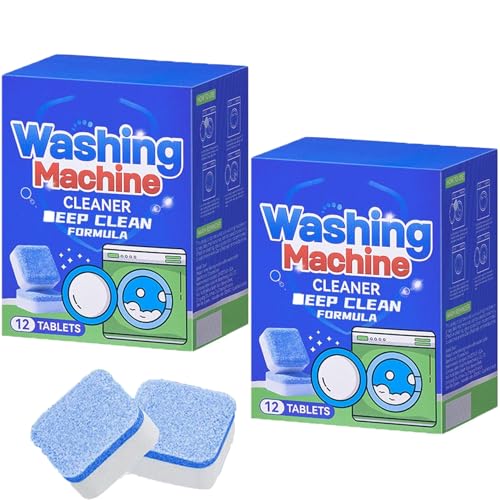 Lunkun Washing Machine Cleaner Tablets, Deep Cleaning Washer Descaler for
