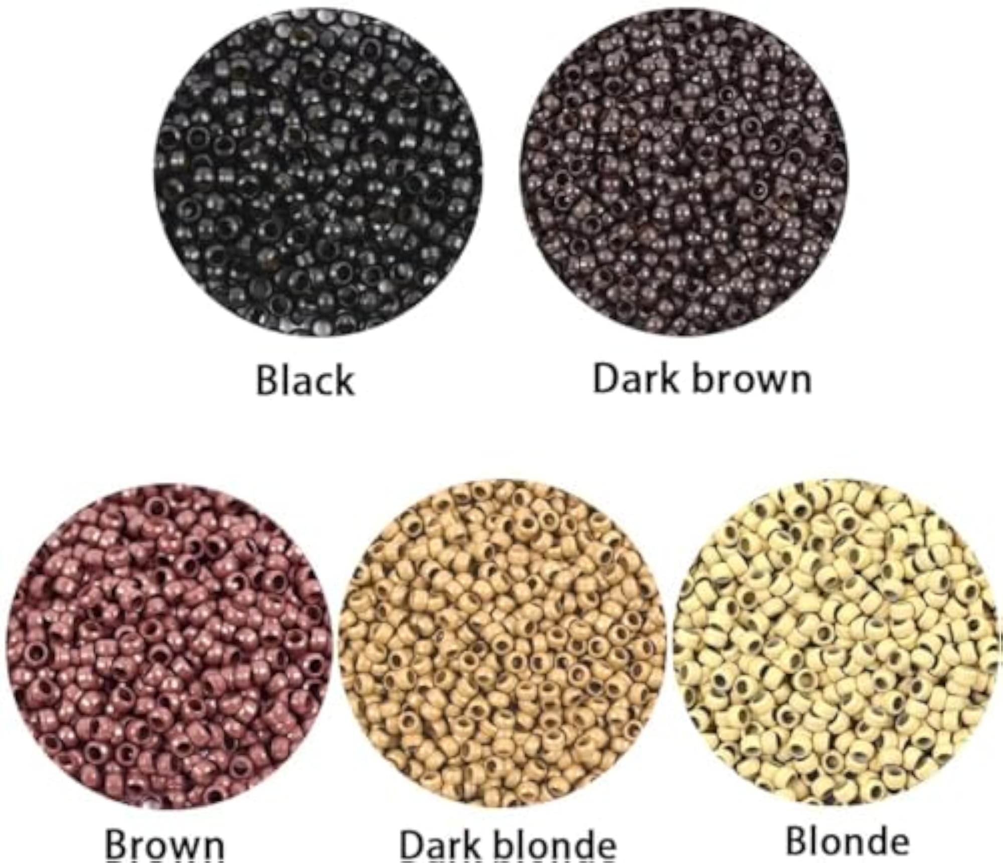 500 PCS Nano Rings Beads for Hair Extensions