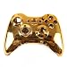 HDE XBOX 360 Wireless Controller Shell Replacement Buttons Thumbsticks Custom Cover Case Kit - Chrome Gold