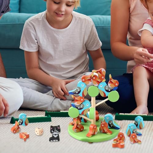 Jouets d'empilage en bois contre l'agitation des enfants