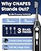 Electric Toothbrush with Water Flosser 3-in-1 Combo, Professional Sonic Toothbrush for Adults, 3 Brush Modes+5 Floss Speeds, Rechargable, 2.0 Flossing Toothbrush for Oral Care, Portable Travel Case