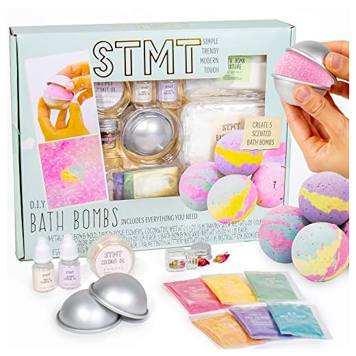 STMT D.I.Y. Bath Bomb Kit, STMT Kits for Girls, Bath Bomb Mold, Bath Bombs for Girls, Girls Spa Kit, Kits for Kids, Bath Bomb Kit for Girls, Bath Crumbles, Spa Kit, Spa Kit for Girls Ages - 6+