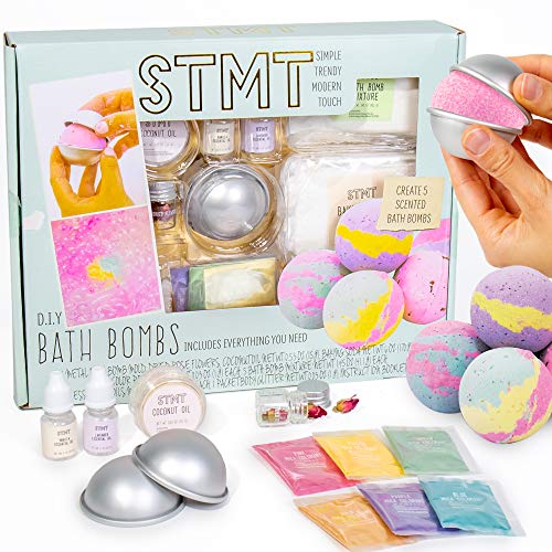 STMT D.I.Y. Bath Bomb Kit, STMT Kits for Girls, Bath Bomb Mold, Spa Kit for Kids, Bath Crumbles, Ages - 6+, 1 Count (Pack of 1), Green by STMT - Used condition - US$13.46