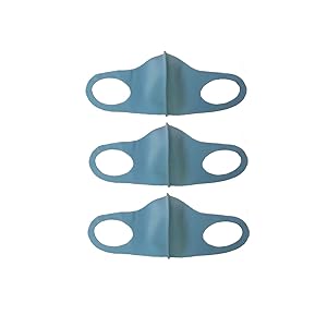 PMR Washable Face Masks for General Use - Blue (Pack of 3)