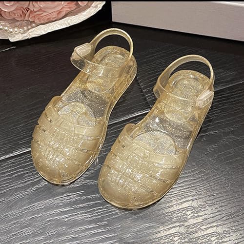 Jelly Sandals for Girls Closed Toe Princess Summer Mary Jane Shoes Little Girl Kids Toddler Casual Beach Flat Sandal2