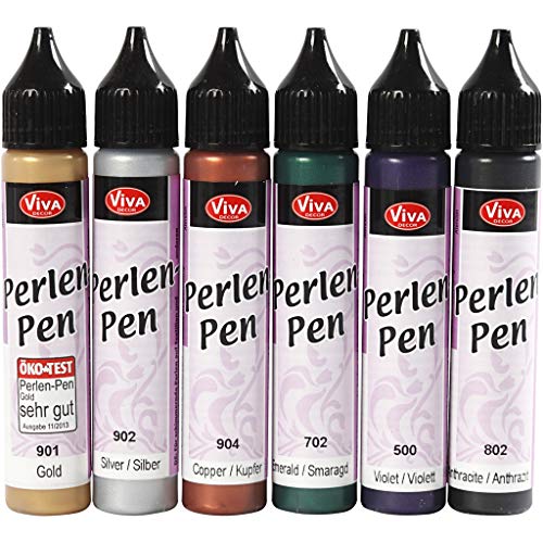 Pearl Pen, colori metallici, 6x25ml