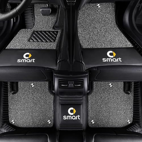 Tapis en cuir pour Smart Fortwo 2007-2015, l'élégance sur mesure et durable
