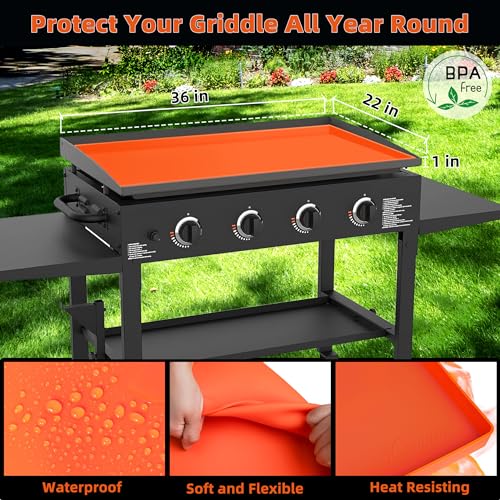 Silicone Griddle Mat for 36\" Blackstone Cover Griddle Mats Accessories Blackstone for Griddle Surface Grill Mat Protect Your Griddles from Rodents Insects Debris and Rust