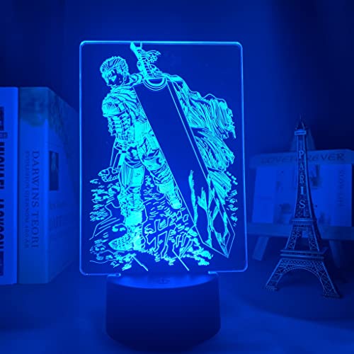 Cotclo Anime Led Light Ber-Serk Gu-Ts Figure For Bedroom Decorative Night Light Birthday Gift Kids Room 3D Table Lamp Manga Berserk #TOP26