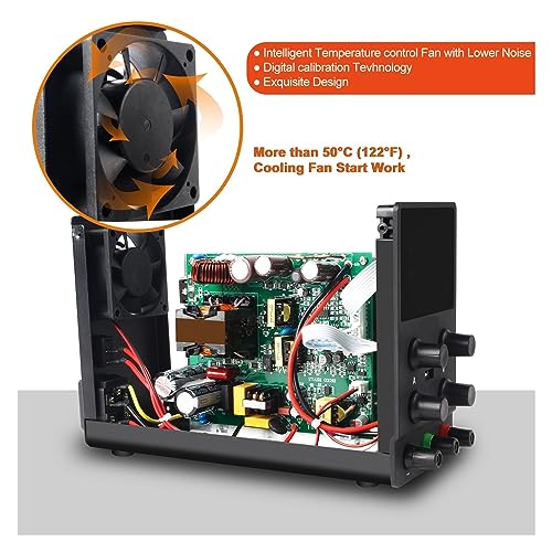 Fuente de alimentación CC SPS305 Black de laboratorio con USB regulable 6