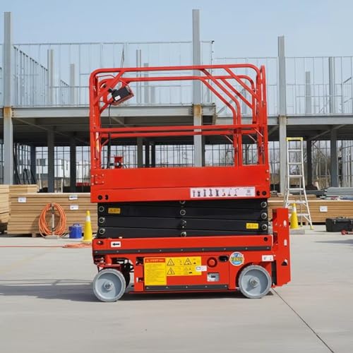 Mobile Scissor Lift Platform Safety Rail Aerial Work Platform Industrial Stable Lift Equipment Ideal for Equipment Maintenance Scenarios