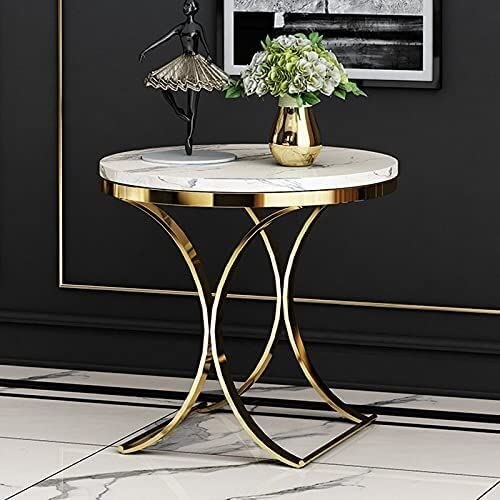 Table d'appoint en marbre Nero chic pour un canapé moderne de salon - 8