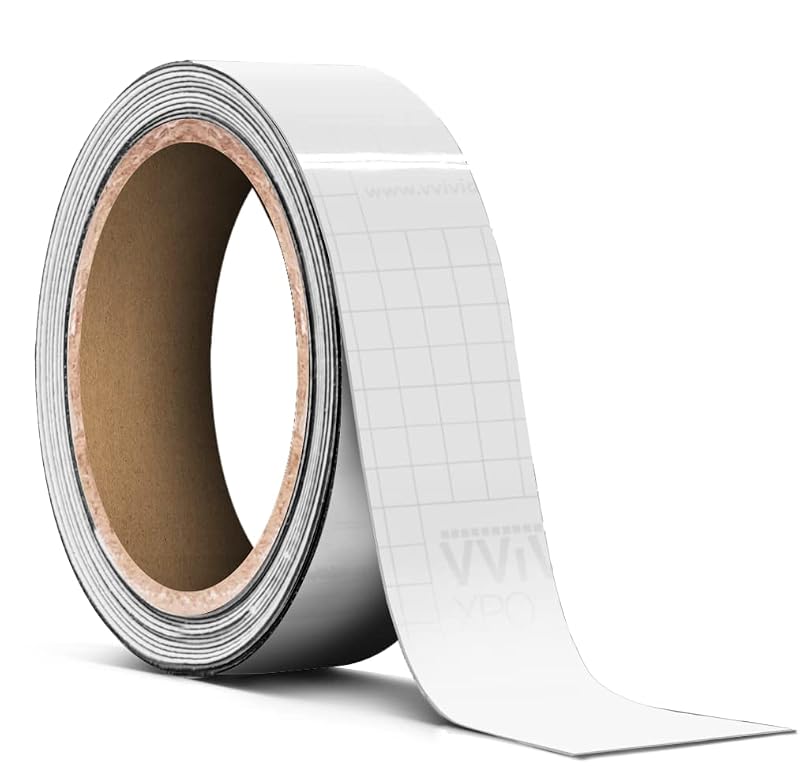 Fita de Vinil Transparente com Acabamento Brilhante para Proteção de Pintura VViViD, 2,54 cm x 6,10 m