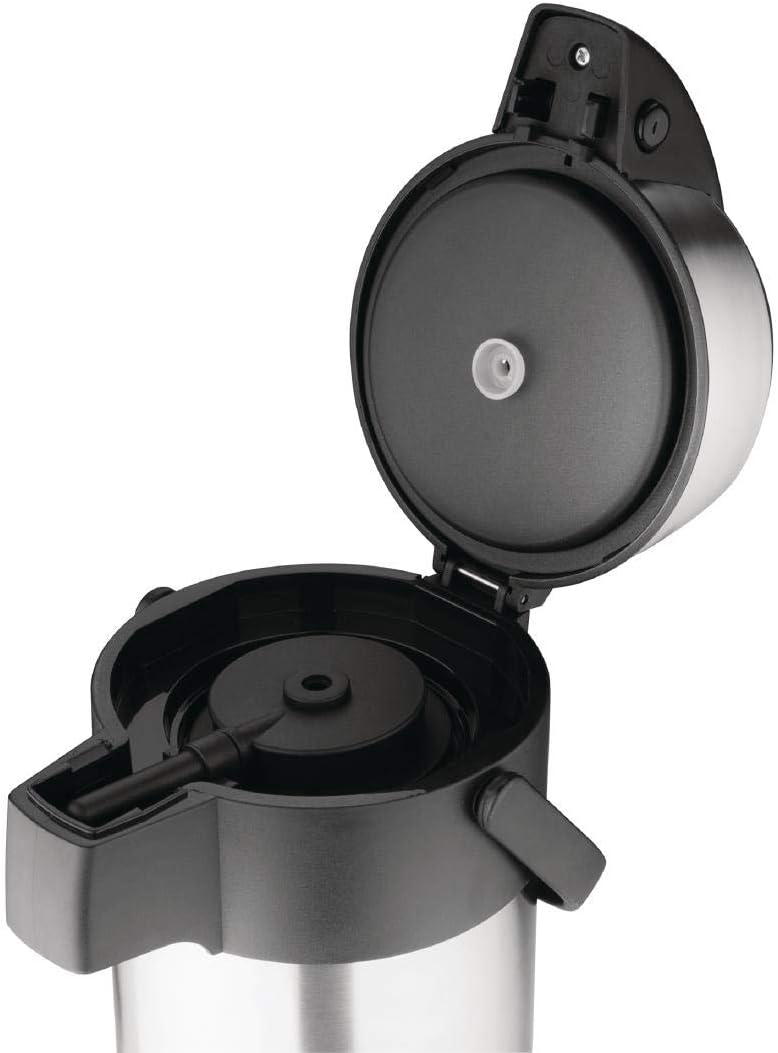 Olympia Pump Action Airpot Thermos Stainless Steel with Swing Carry Handle 3L